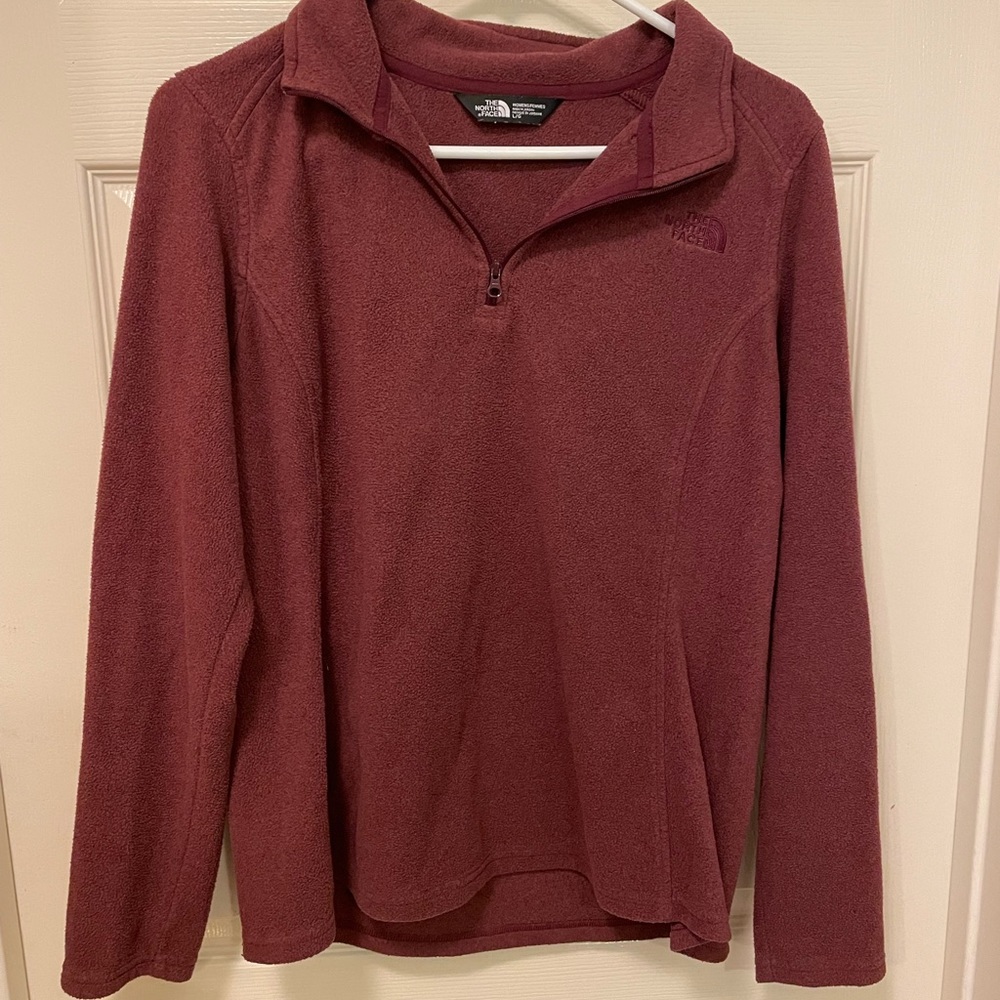 North face burgundy sweater! Not worn much and has been sitting in closet